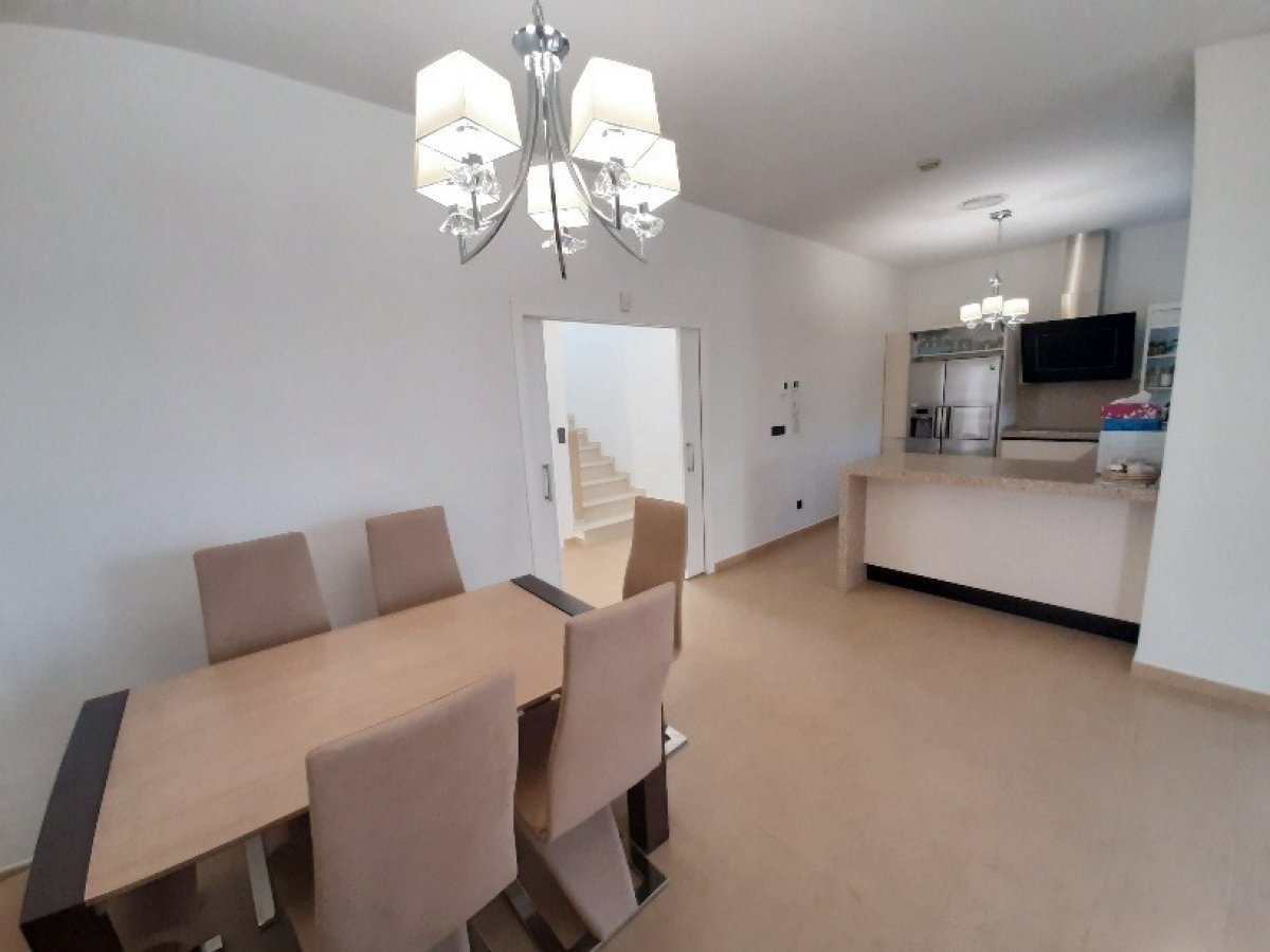Pool area in villa for sale in San Javier