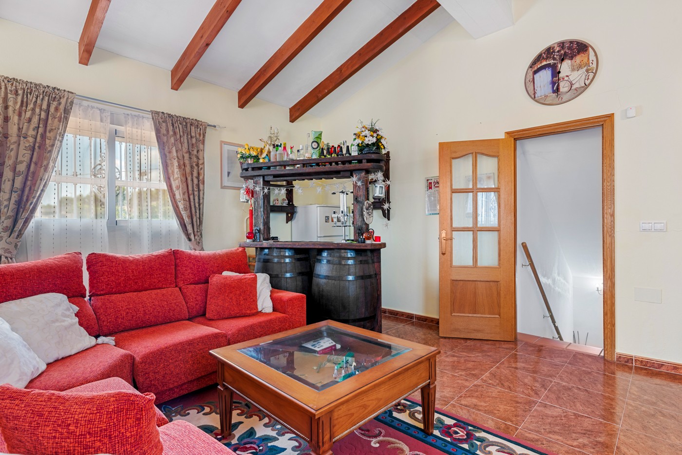 Pool area in villa for sale in Jacarilla