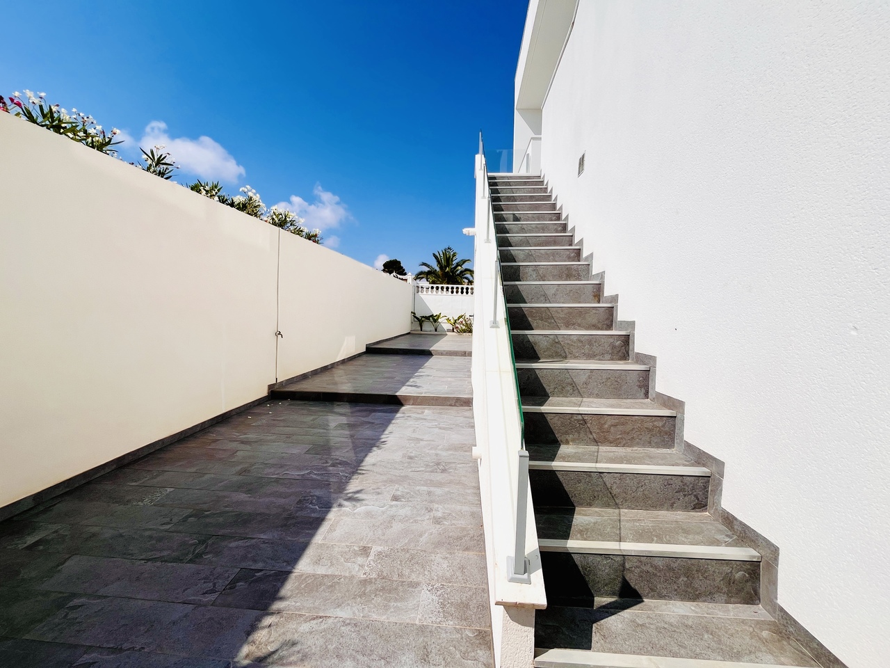 Pool area in villa for sale in Los Balcones