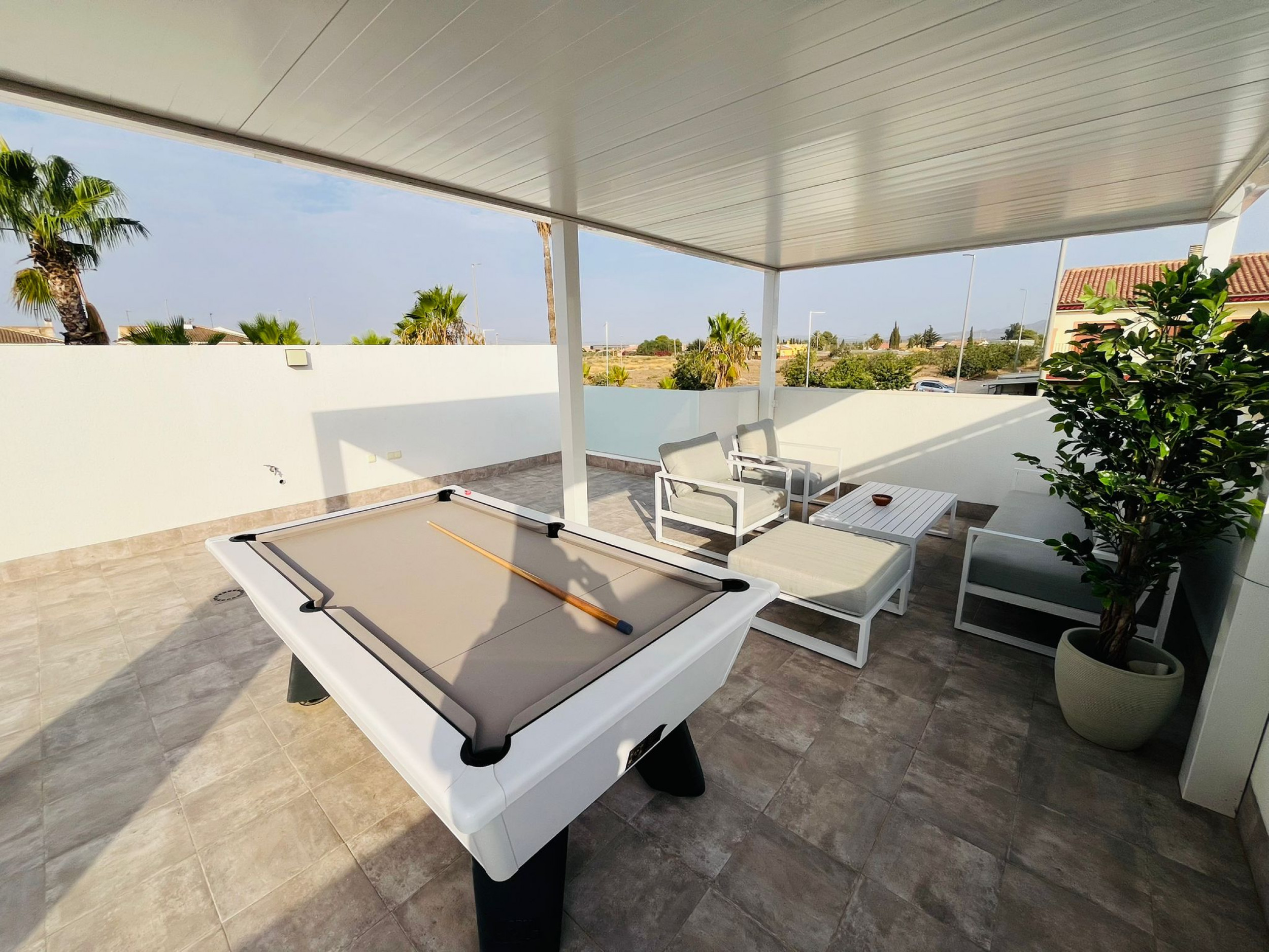 Pool area in villa for sale in Avileses