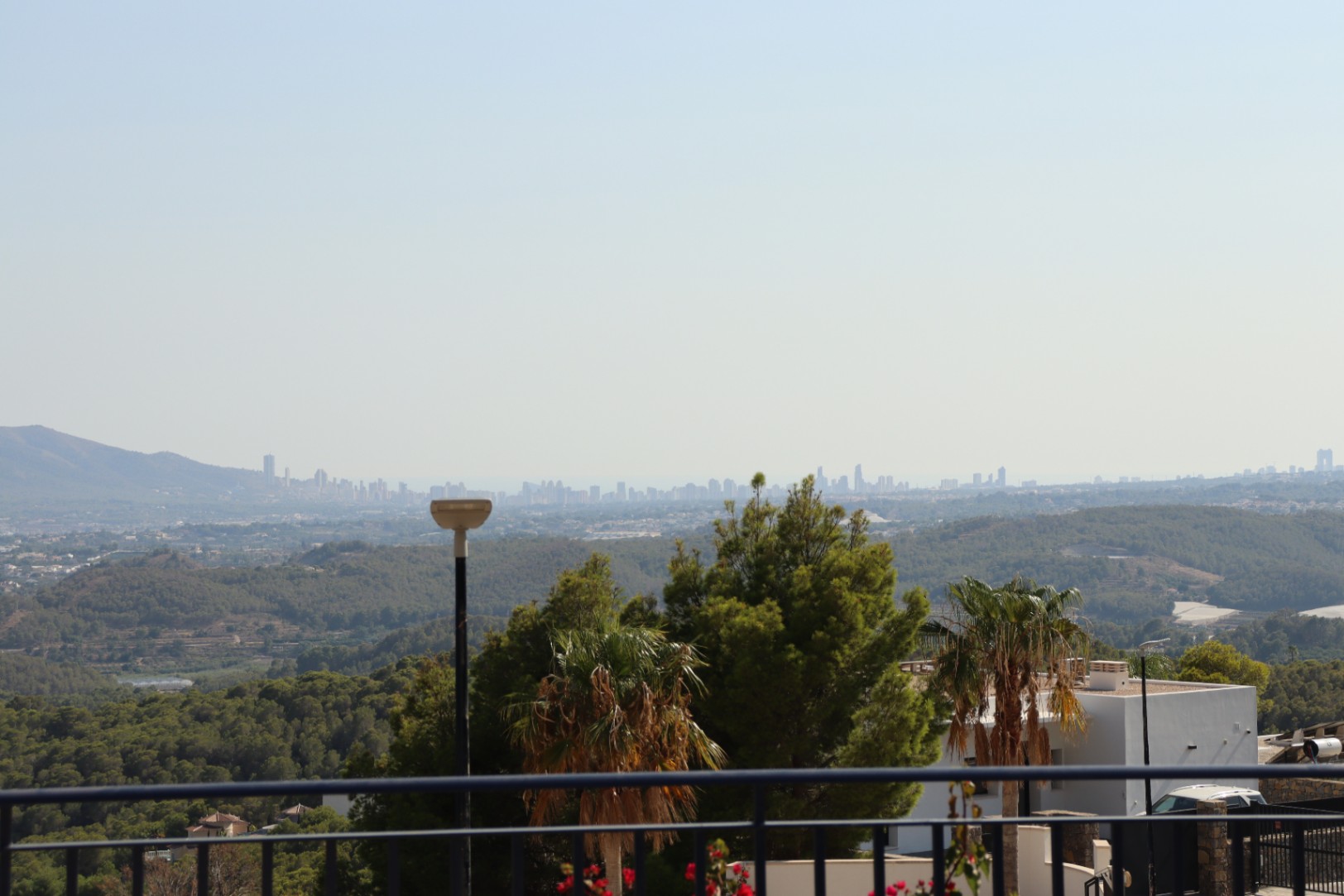 Pool area in villa for sale in Altea