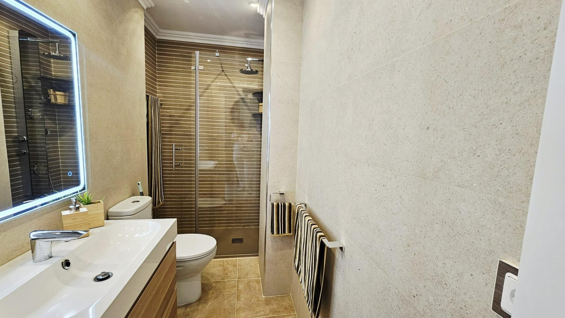 Bathroom in apartment for sale in Torrevieja