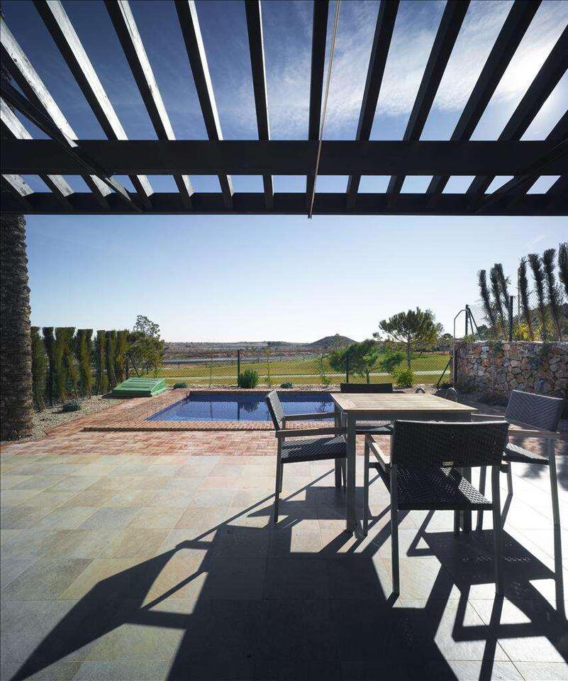 Pool area in villa for sale in Peraleja Golf