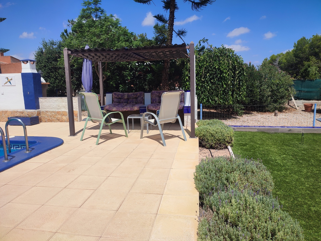 Pool area in villa for sale in Gea Y Truyols