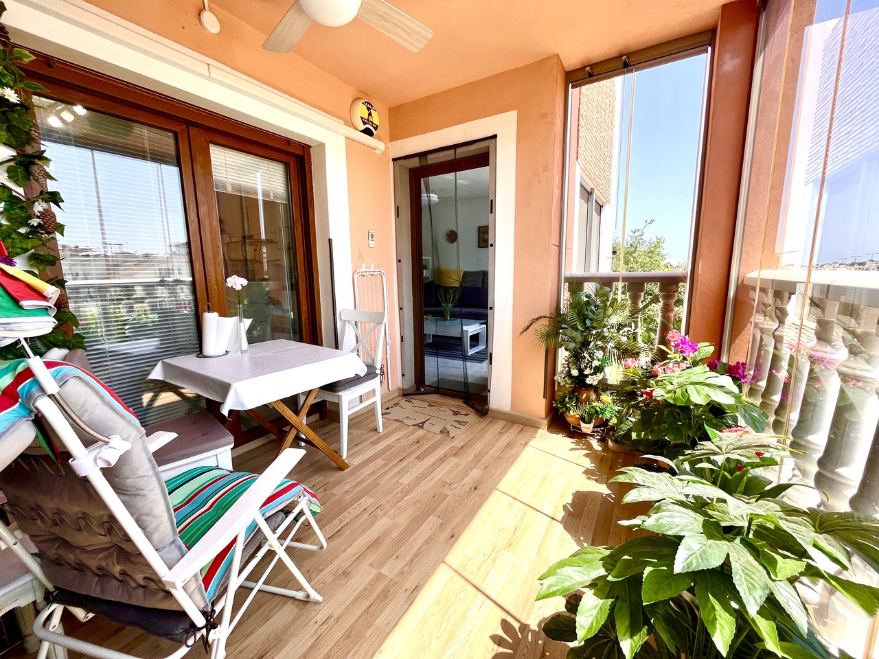Pool area in apartment for sale in Villamartin