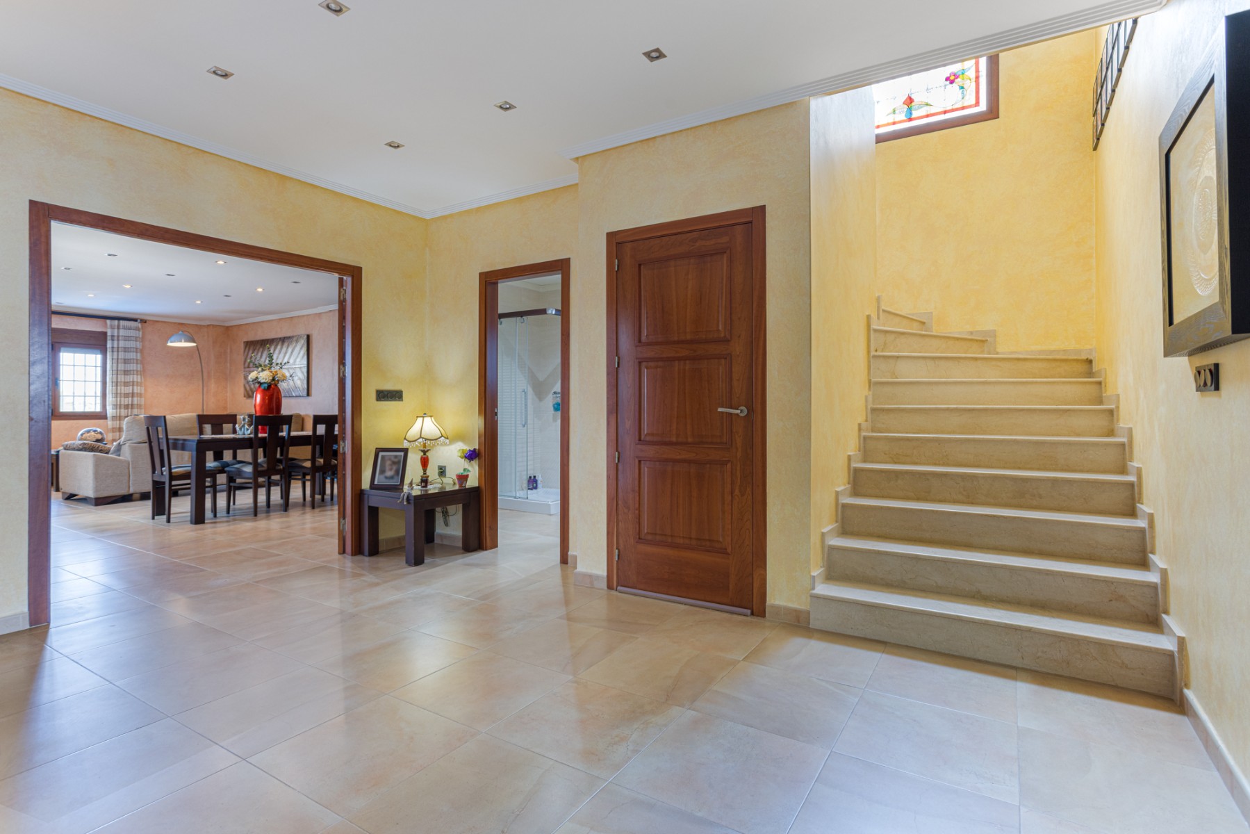 Pool area in villa for sale in Los Montesinos