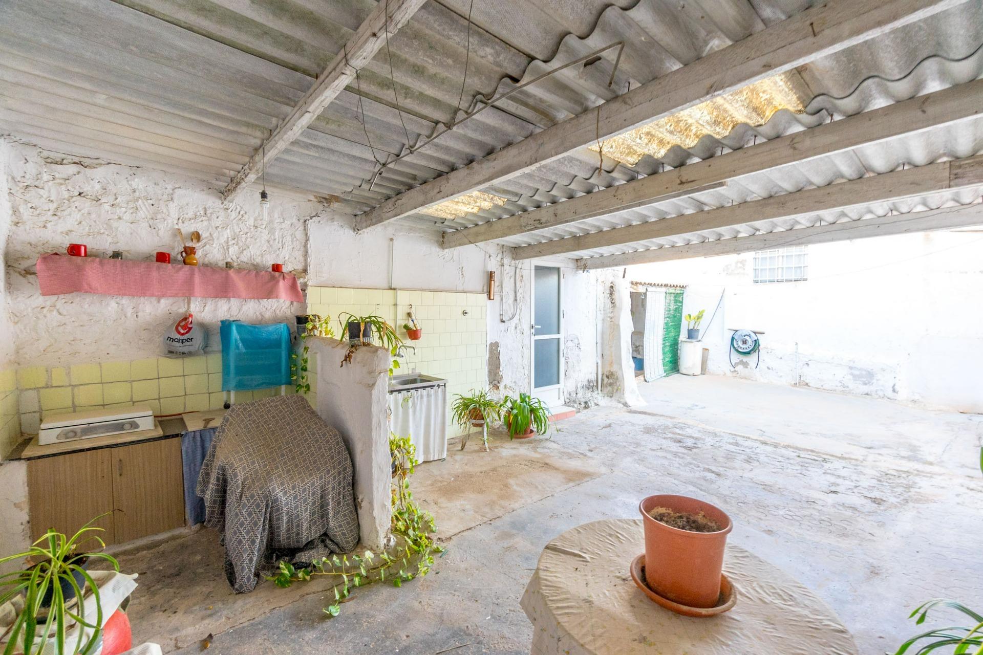 Pool area in finca for sale in Orihuela