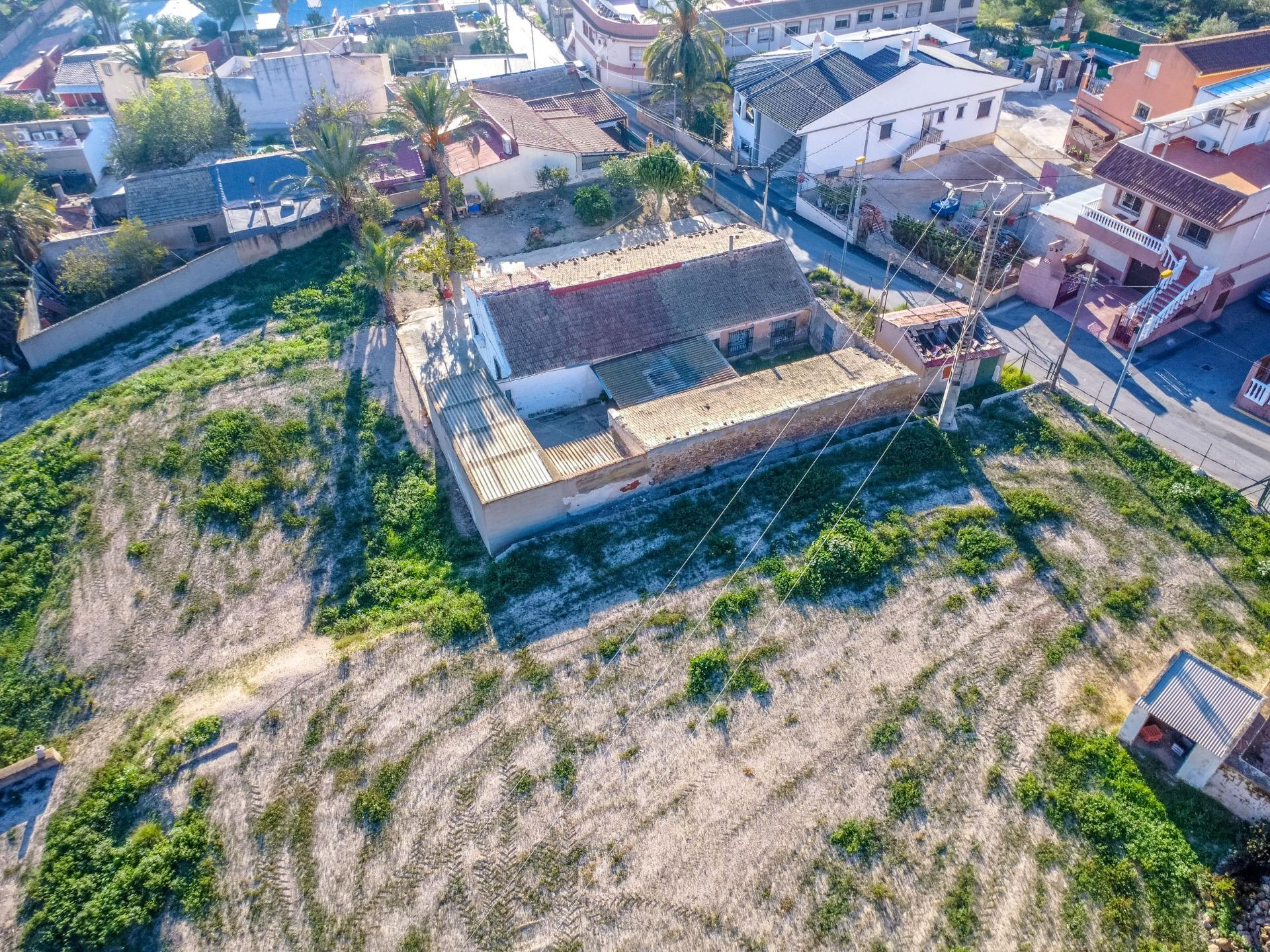Pool area in finca for sale in Orihuela