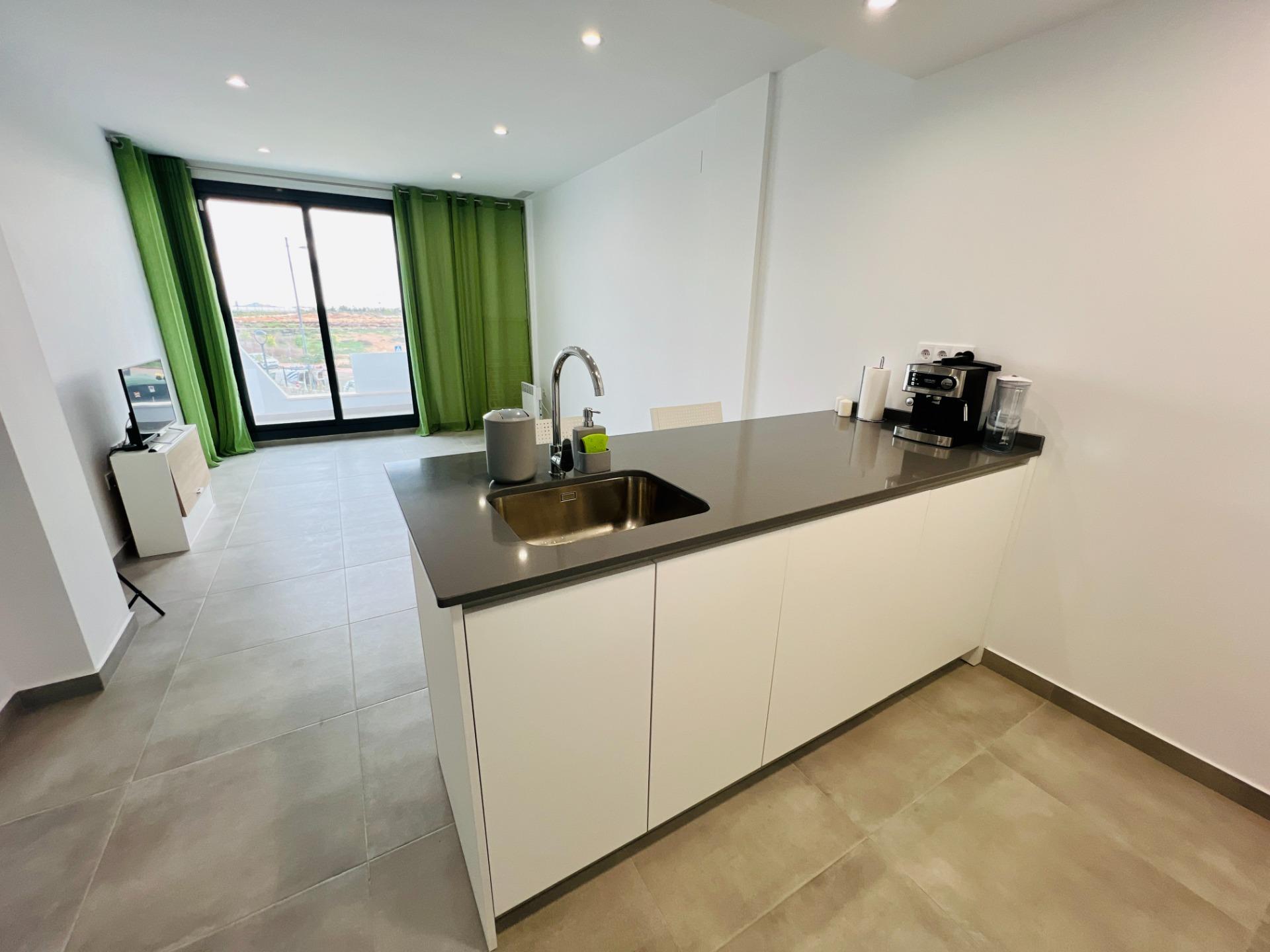 Pool area in apartment for sale in Los Alcazares