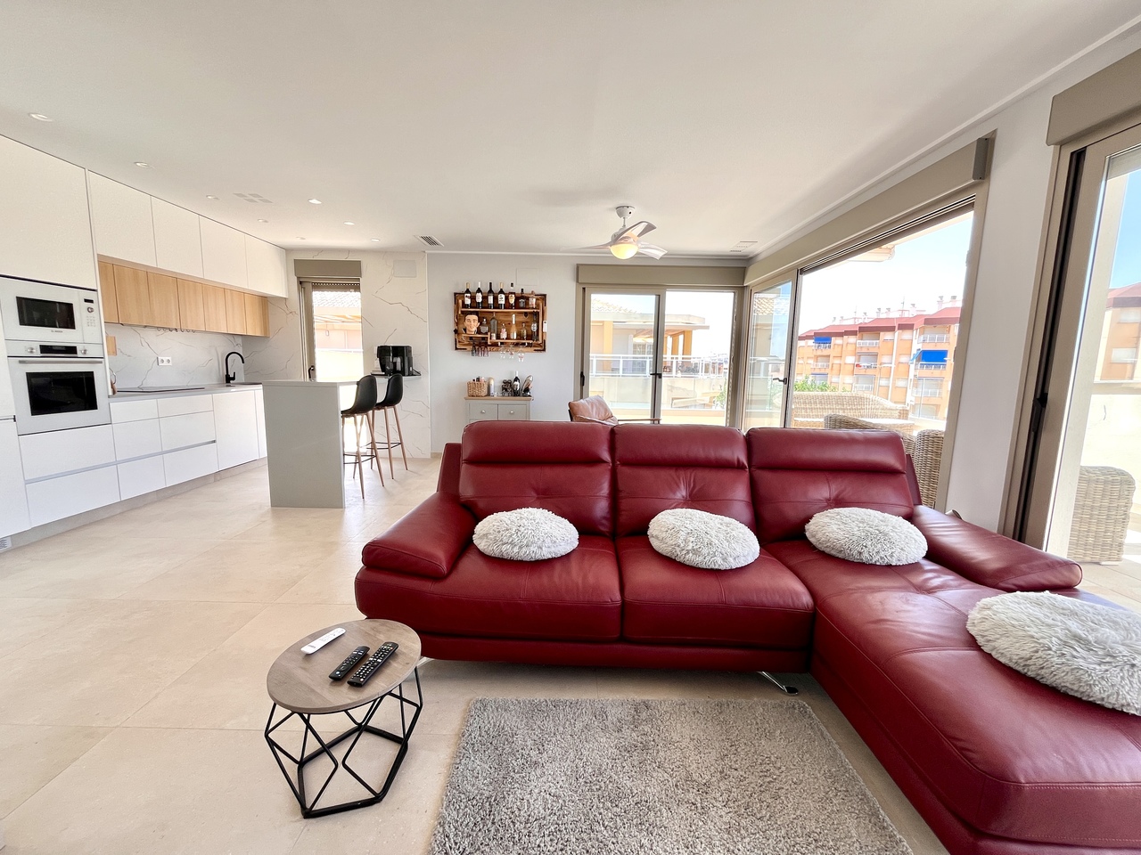 Living room in penthouse for sale in Torre de La Horadada