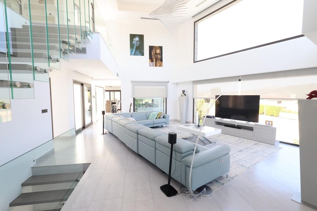 Pool area in villa for sale in Javea