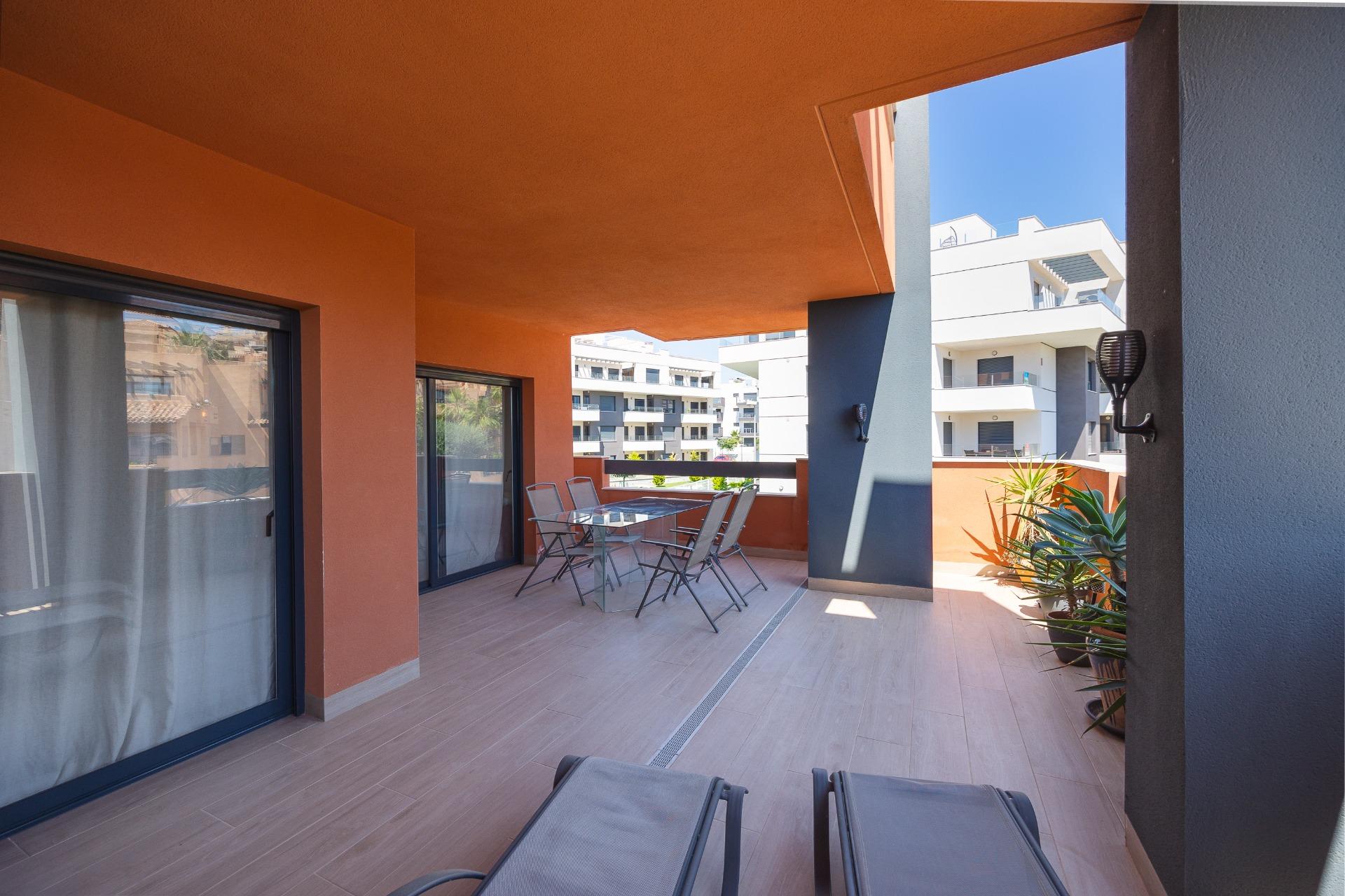 Pool area in apartment for sale in Orihuela Costa