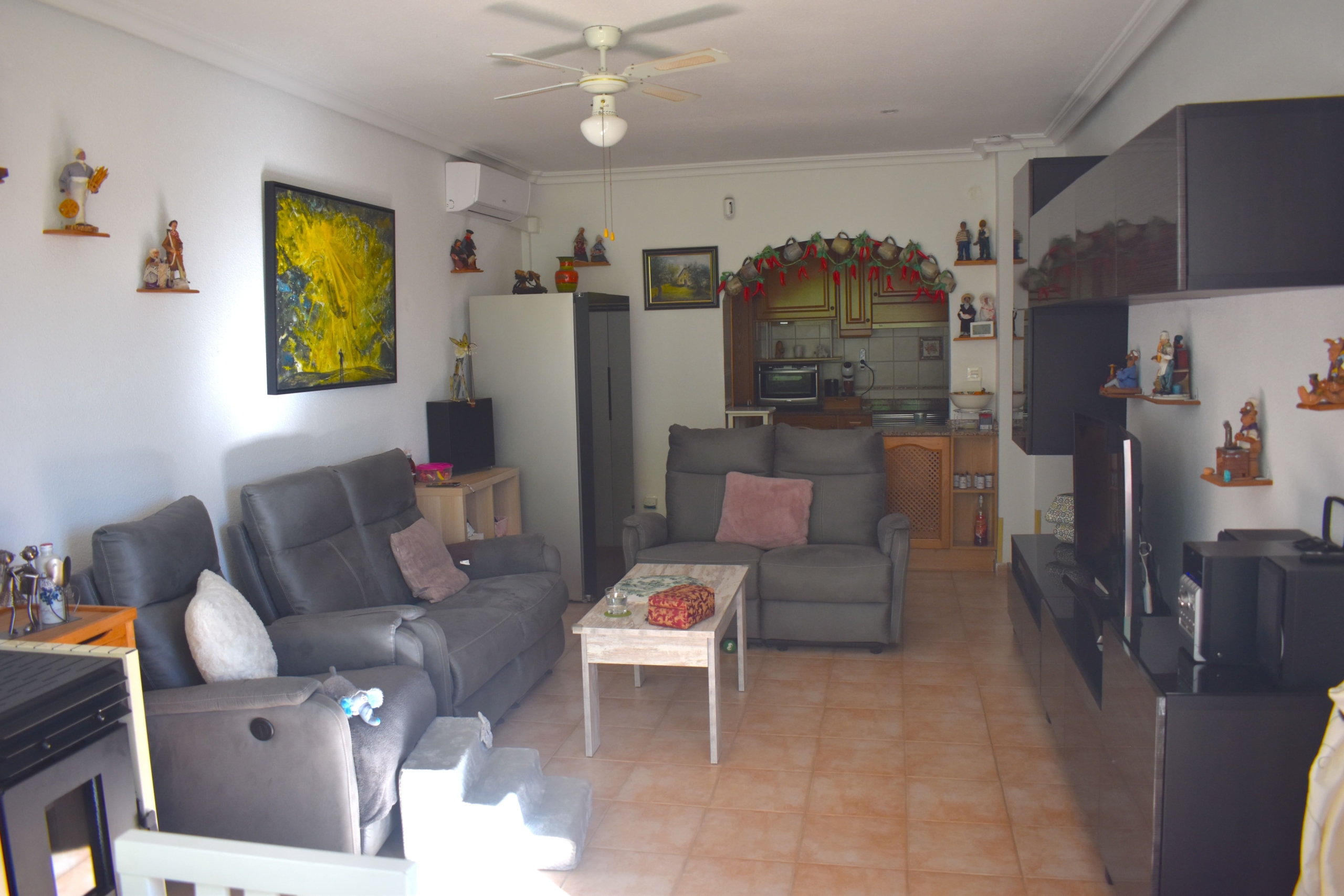 Pool area in villa for sale in San Fulgencio