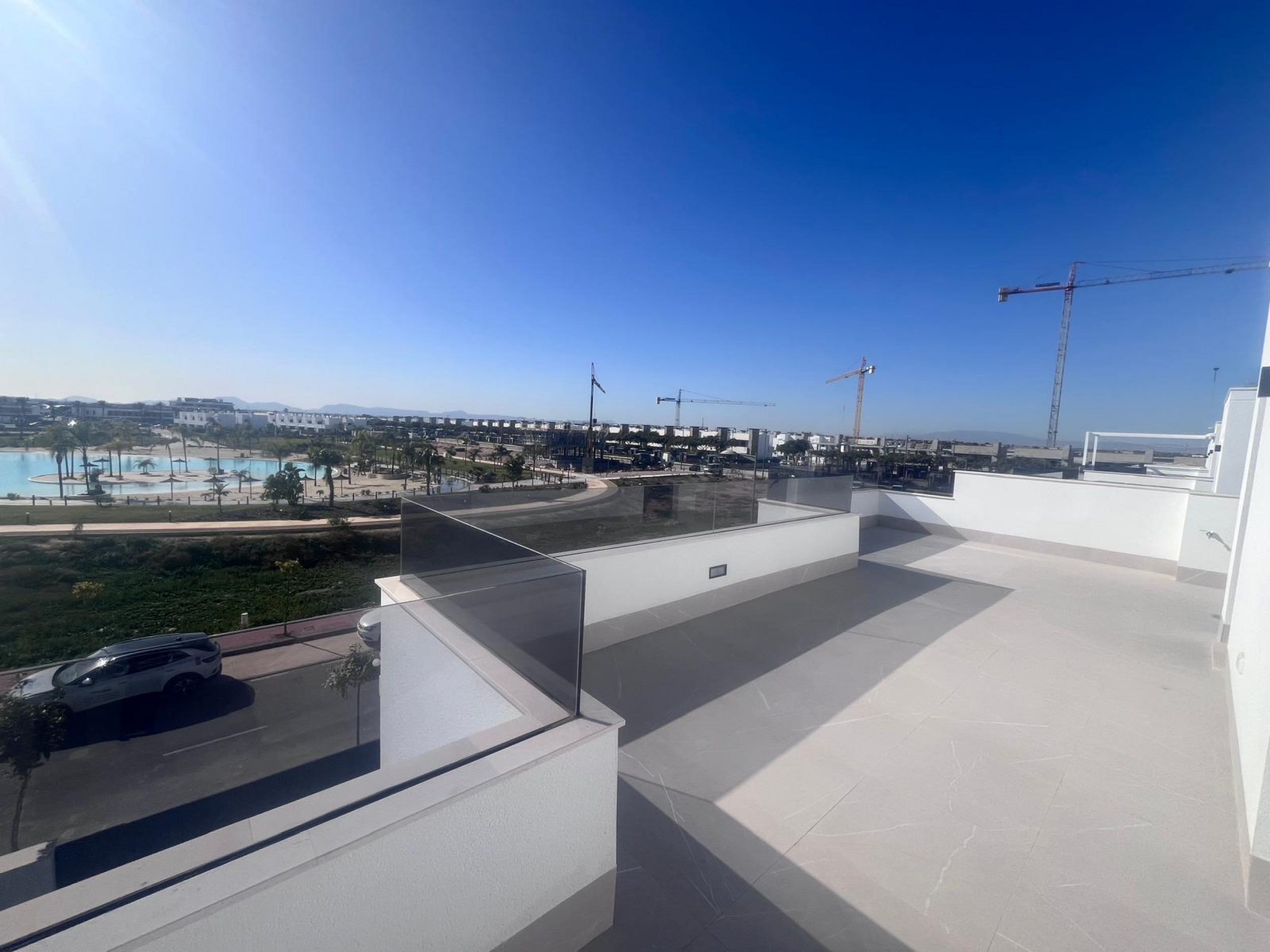 Pool area in villa for sale in Torre Pacheco