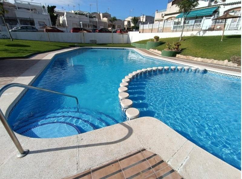 Pool area in apartment for sale in Torrevieja