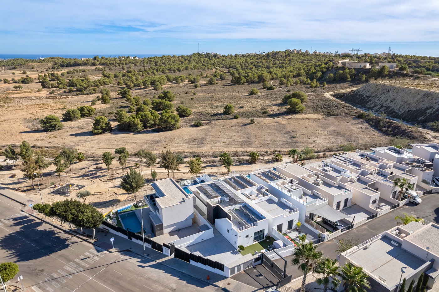 Pool area in villa for sale in San Miguel de Salinas