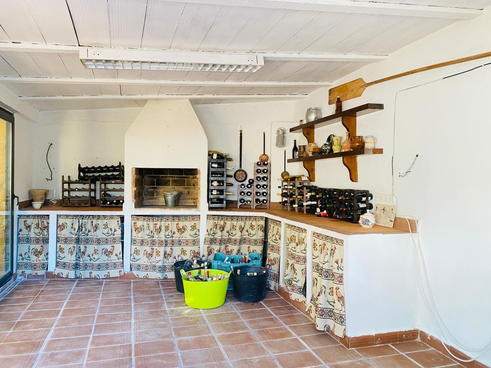 Pool area in villa for sale in Orihuela Costa