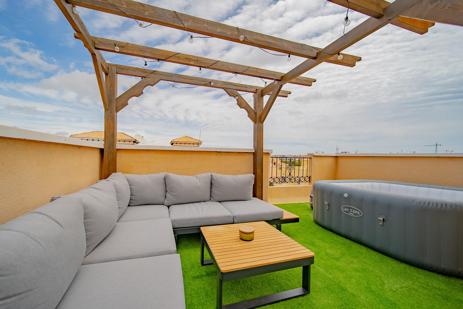Master bedroom in terraced for sale in Orihuela Costa