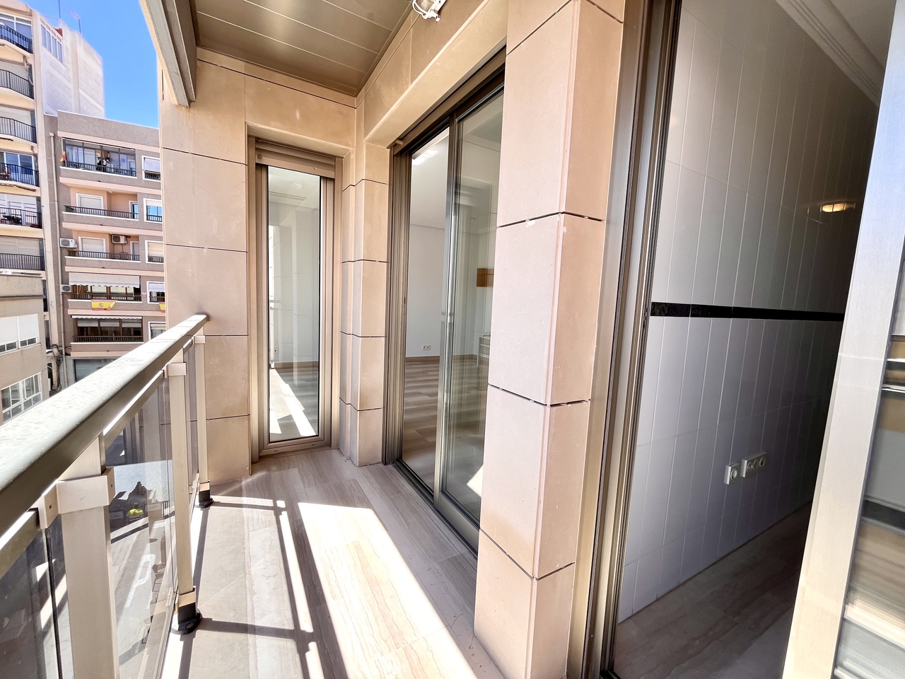 Pool area in apartment for sale in Santa Pola