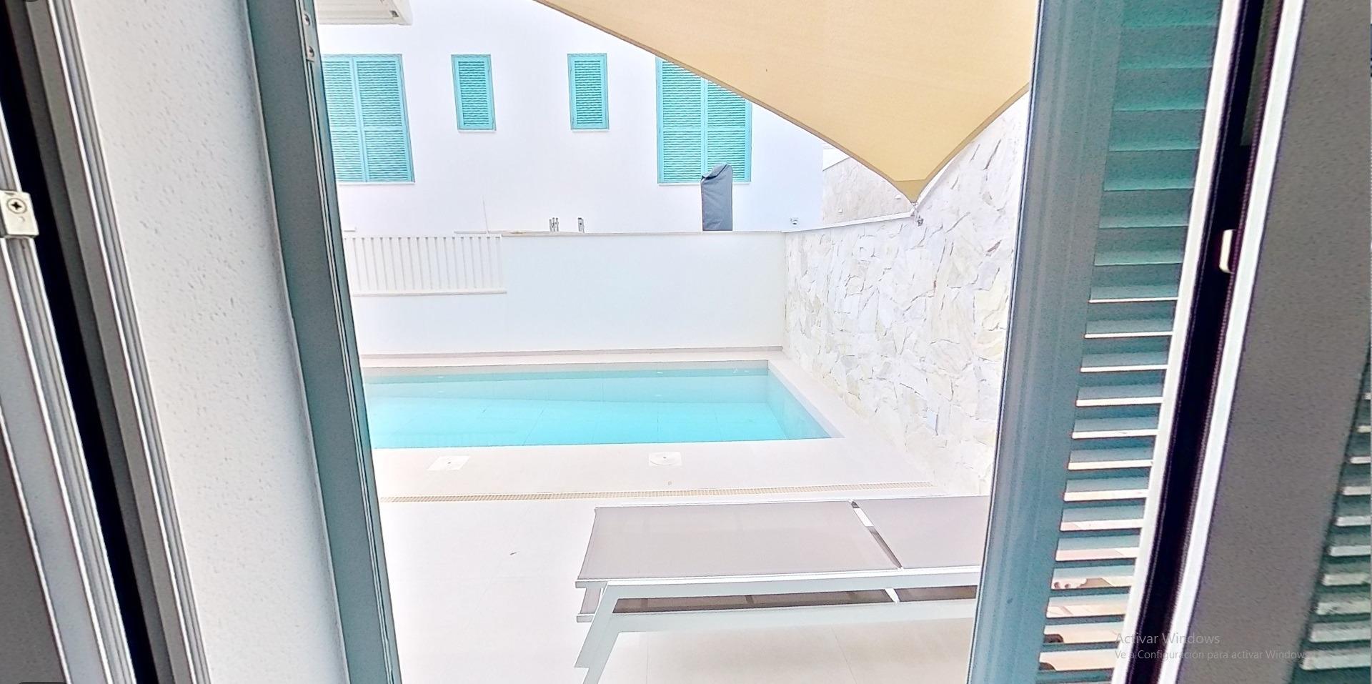 Pool area in bungalow for sale in Pilar de La Horadada