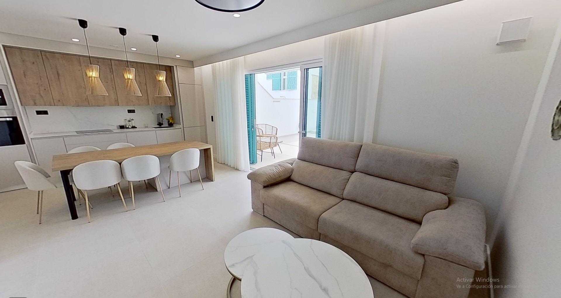 Pool area in bungalow for sale in Pilar de La Horadada
