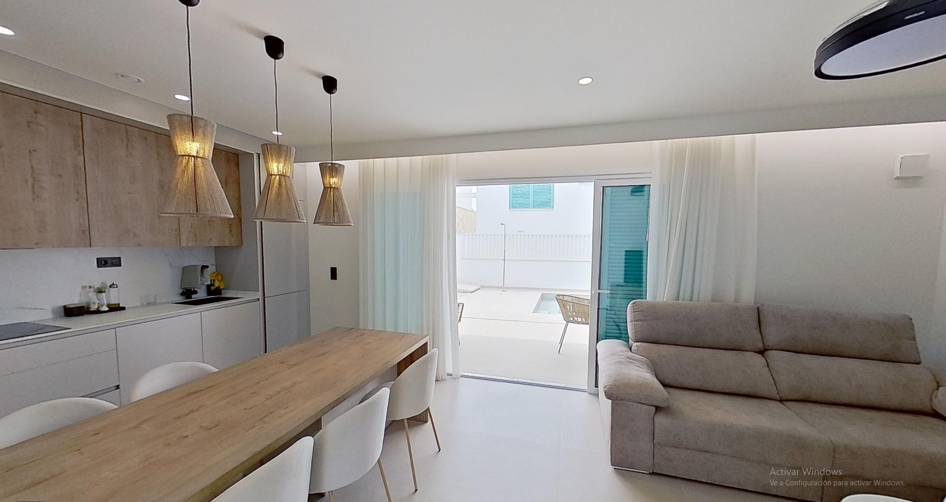 Dining area in bungalow for sale in Pilar de La Horadada