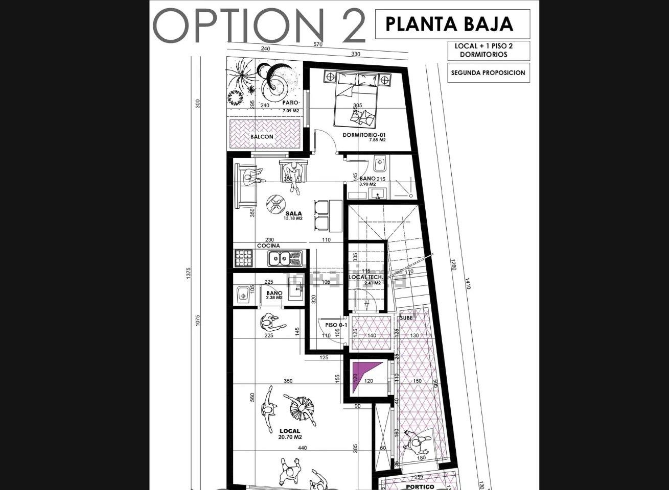 Exterior view in terraced for sale in Torrevieja