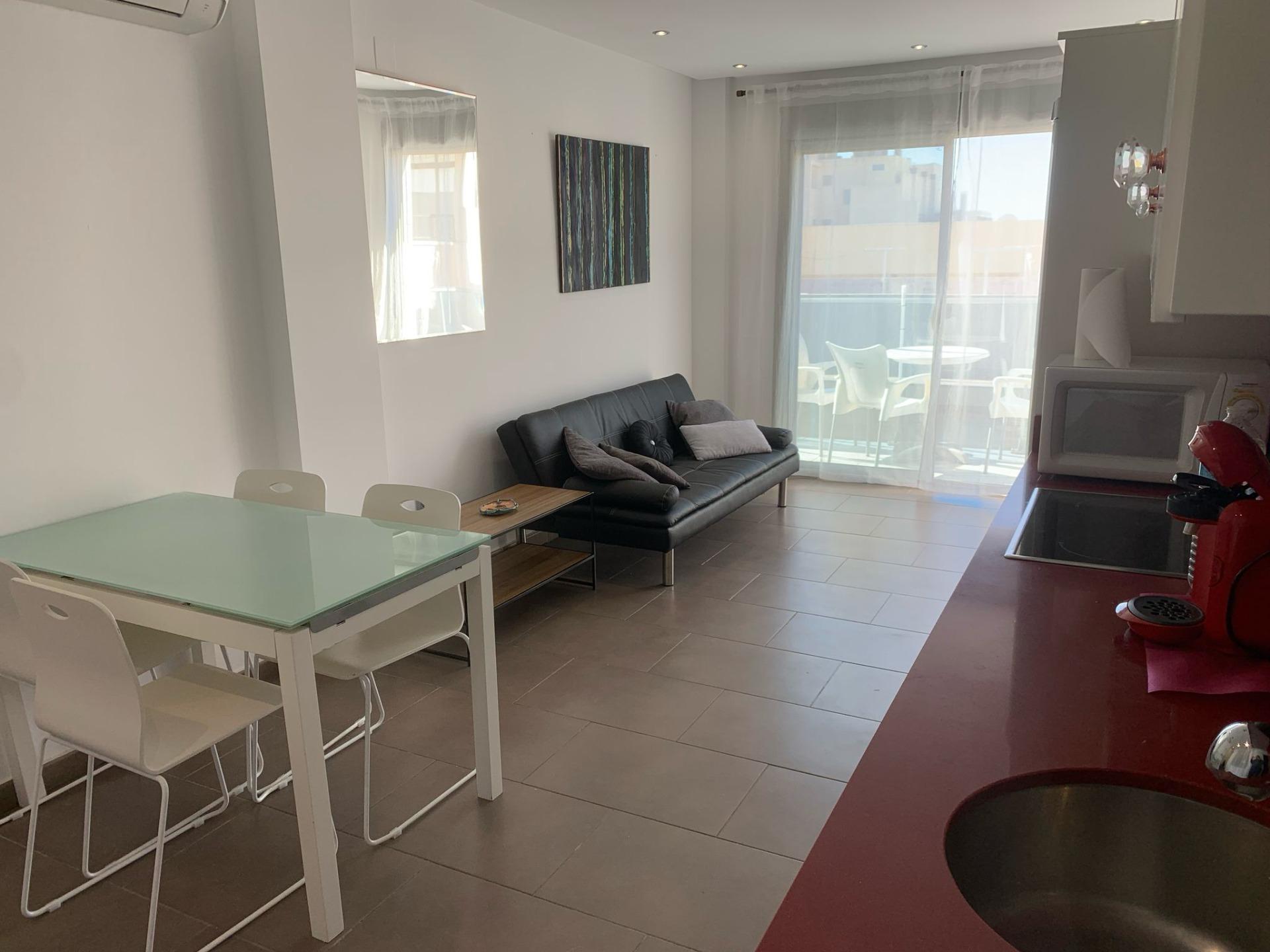 Pool area in apartment for sale in Guardamar del Segura
