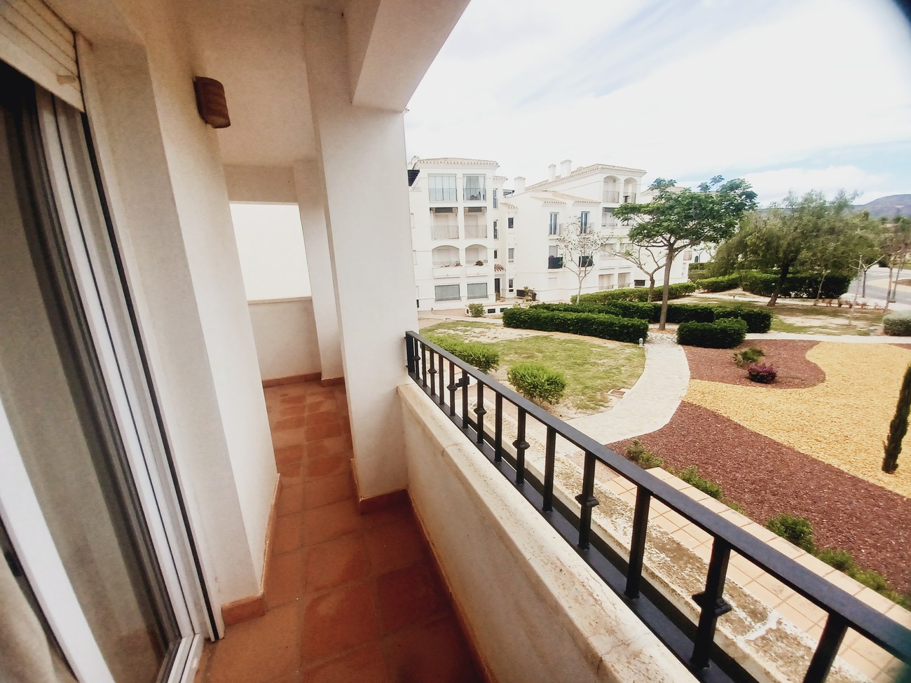Master bedroom in apartment for sale in Hacienda Riquelme Golf Resort