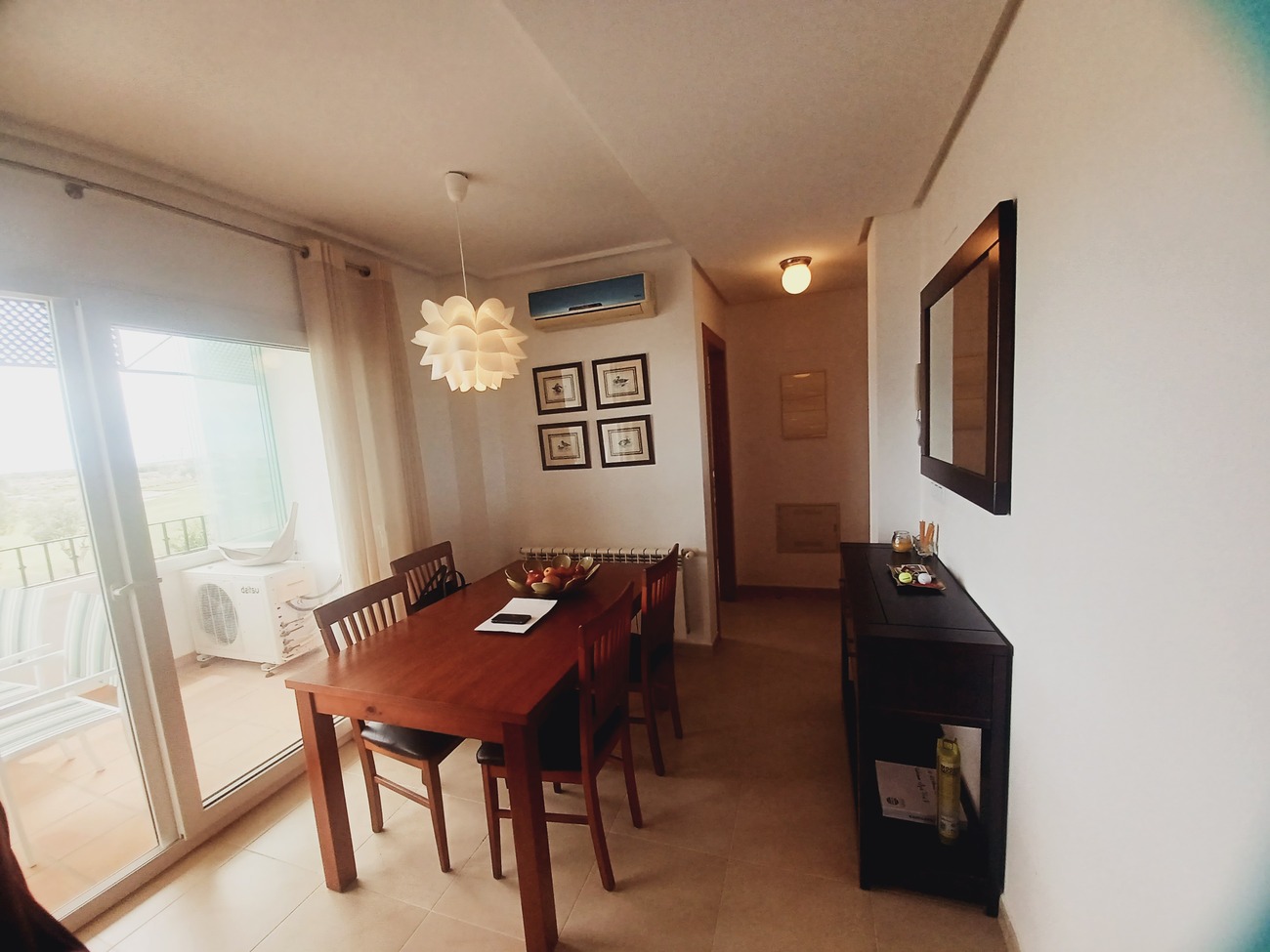 Terrace in apartment for sale in Hacienda Riquelme Golf Resort