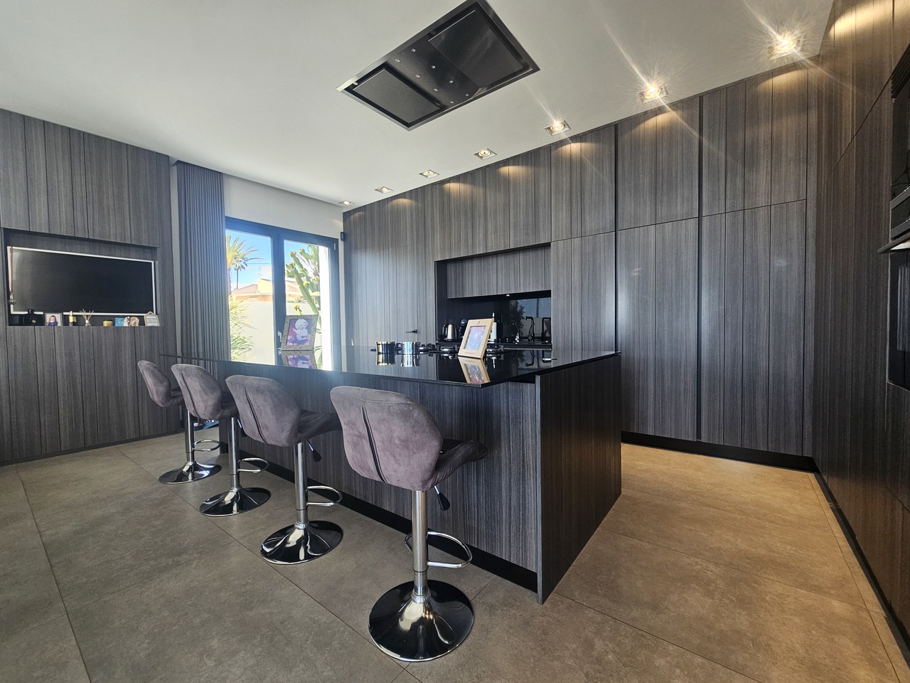 Living room in villa for sale in Cabo Roig