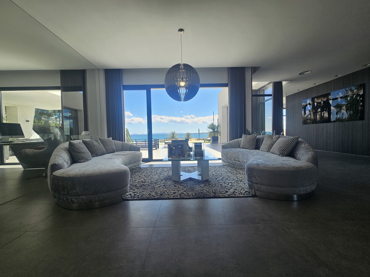 Pool area in villa for sale in Cabo Roig