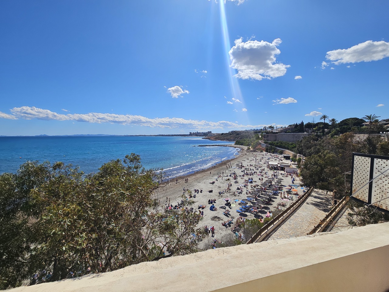 Pool area in villa for sale in Cabo Roig