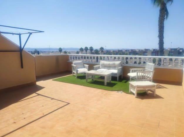Pool area in villa for sale in Torrevieja