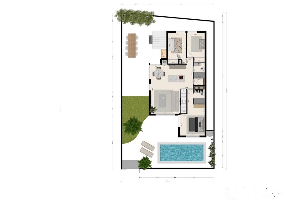 Kitchen in villa for sale in San Miguel de Salinas