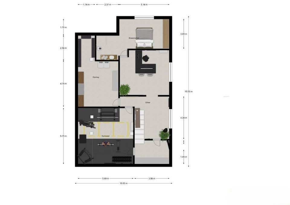 Master bedroom in villa for sale in San Miguel de Salinas