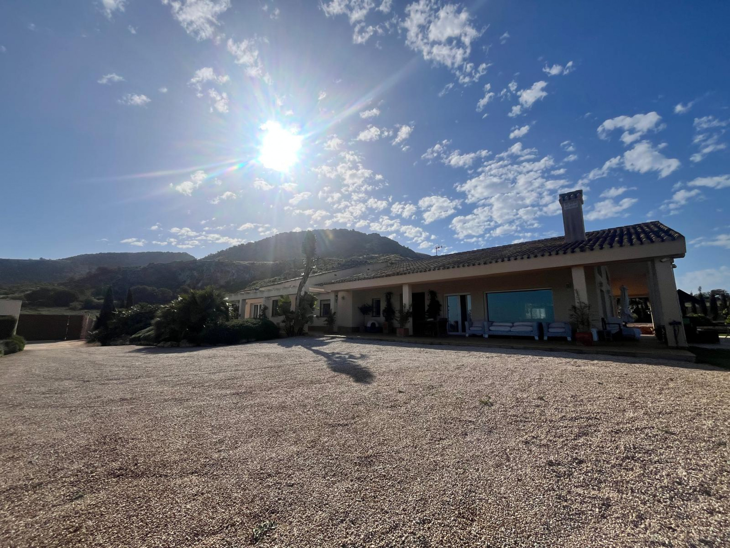 Terrace in villa for sale in Los Belones