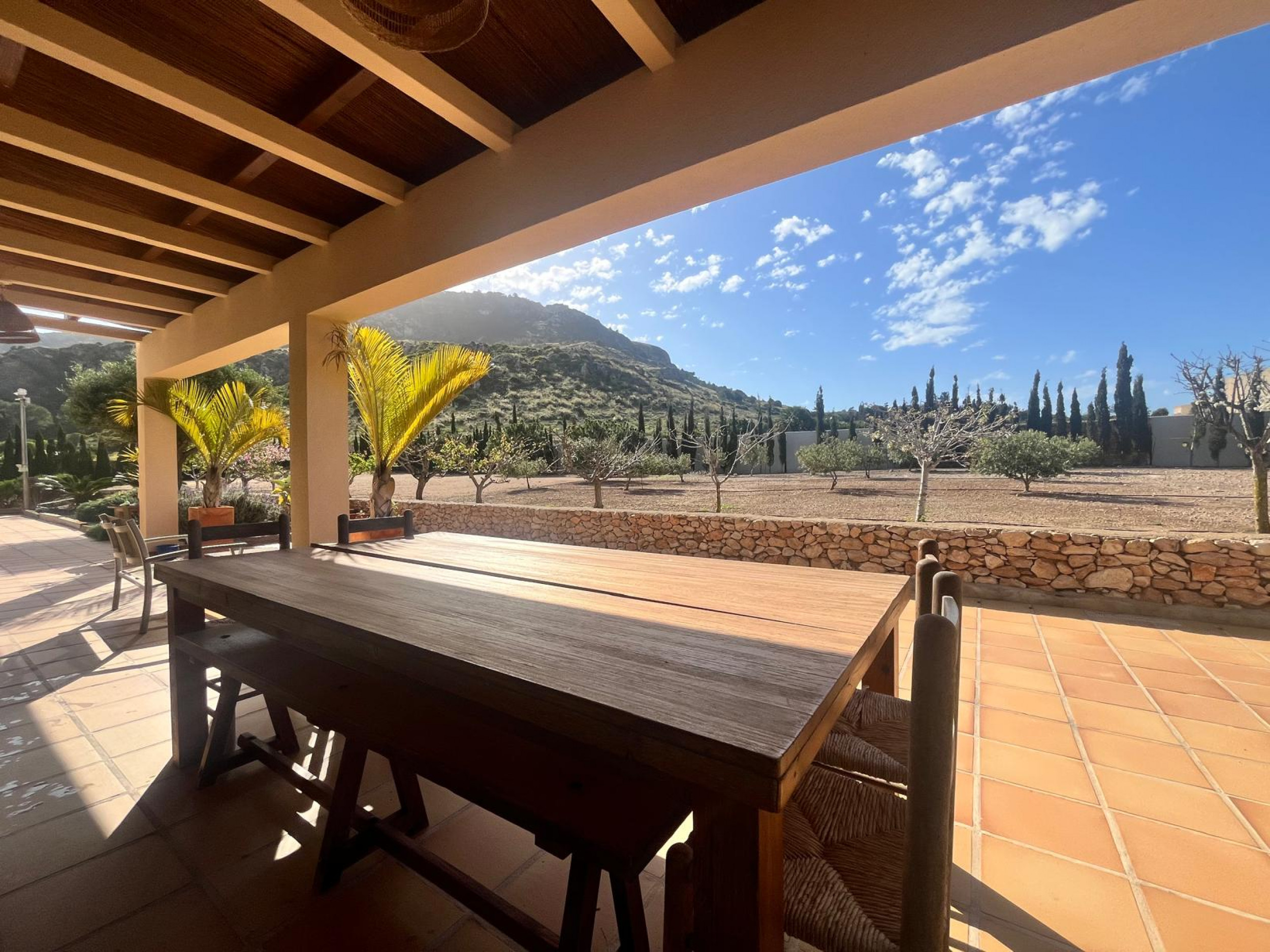 Garden in villa for sale in Los Belones