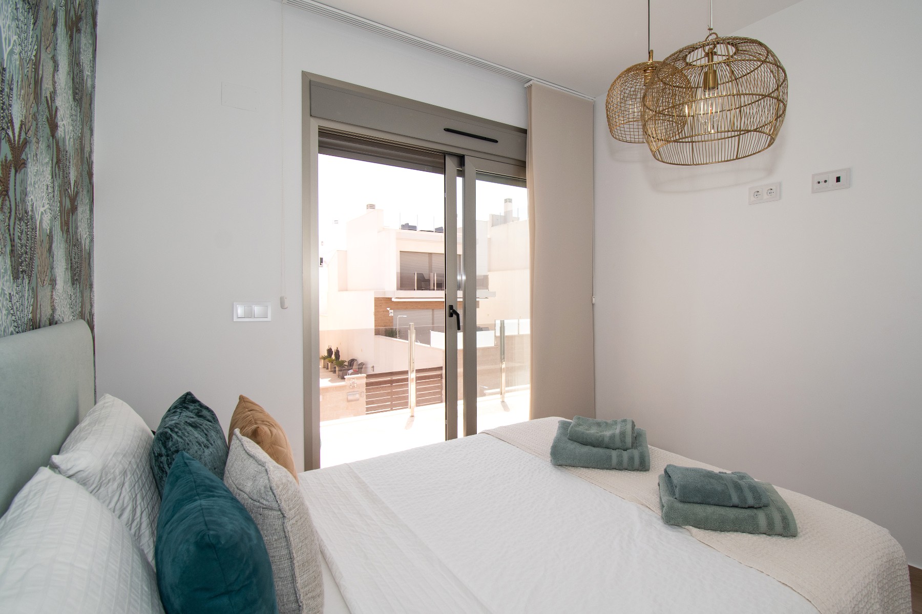 Pool area in villa for sale in Orihuela Costa