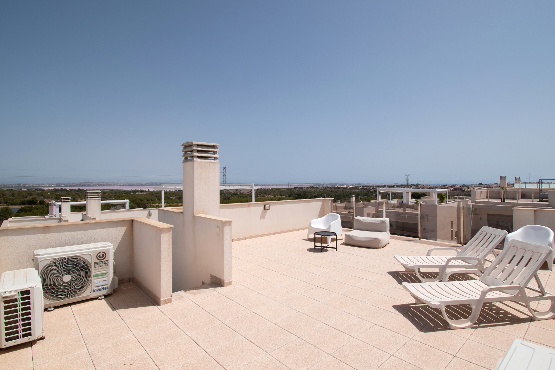 Pool area in villa for sale in Orihuela Costa