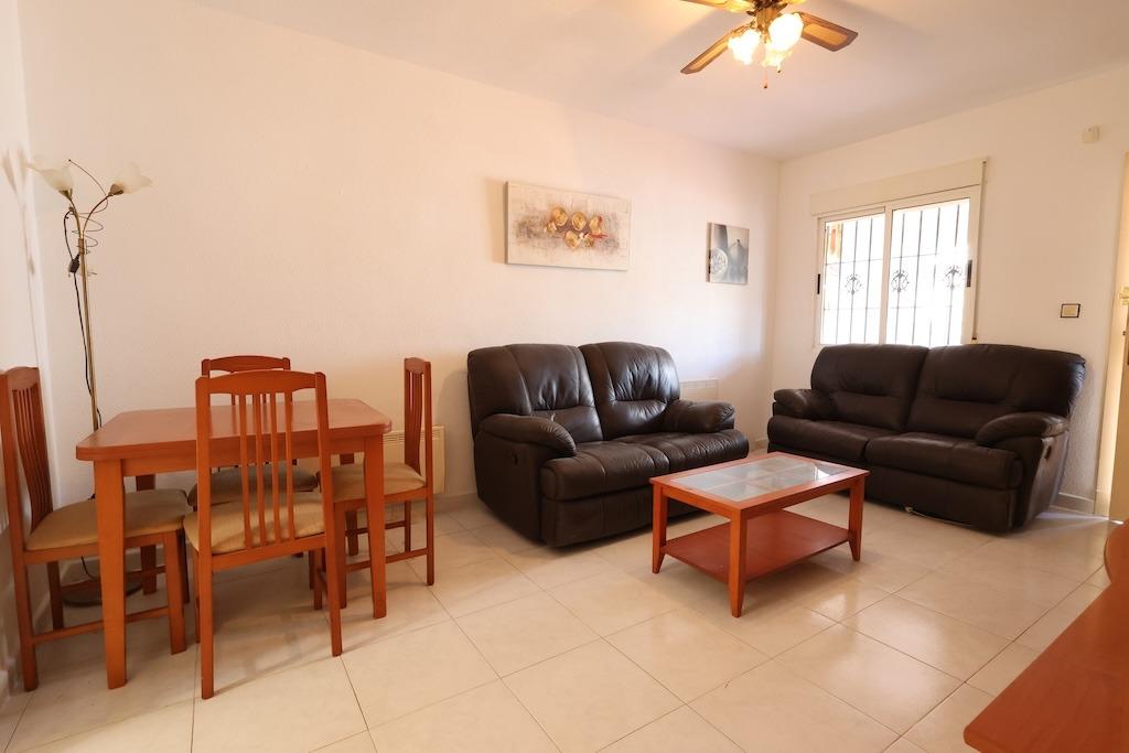 Pool area in bungalow for sale in Torrevieja
