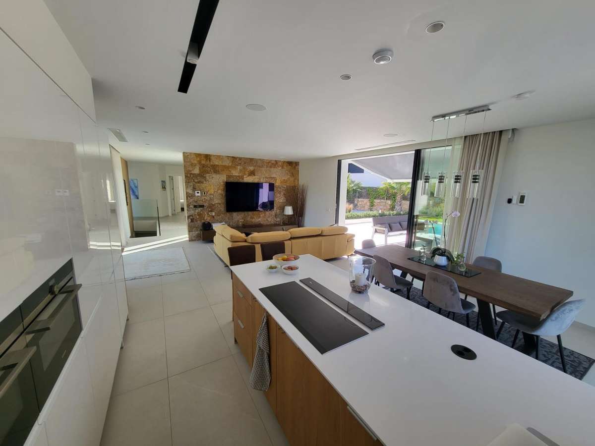 Pool area in villa for sale in Las Colinas Golf
