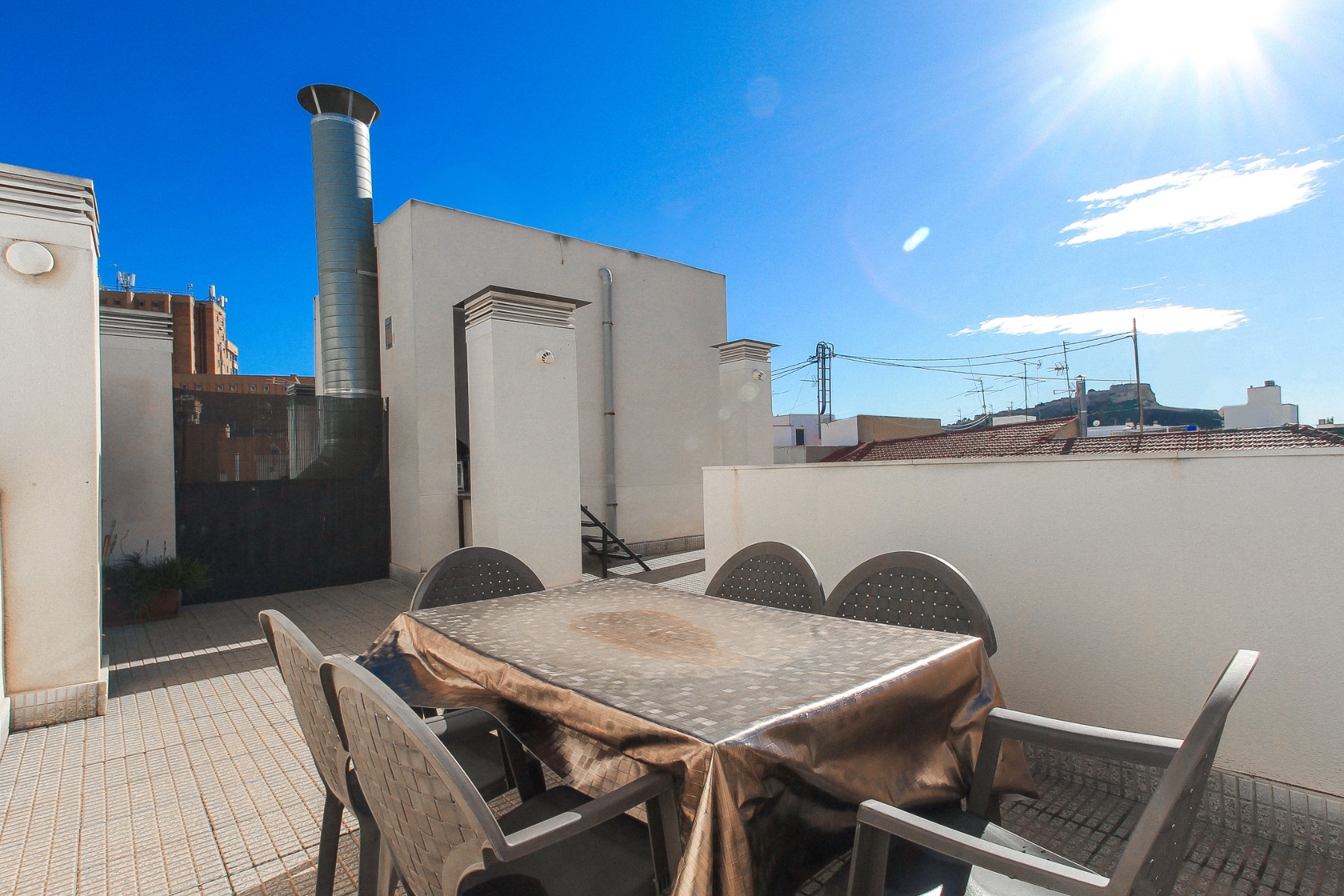 Living room in penthouse for sale in Alicante