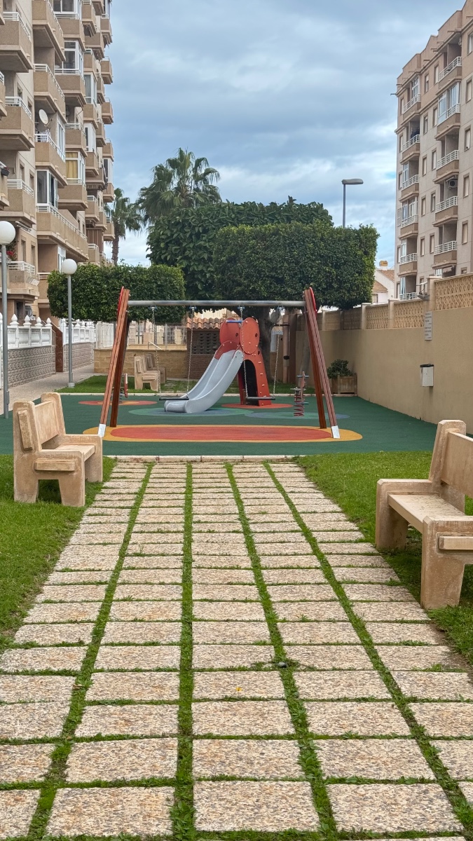 Pool area in apartment for sale in Torrevieja