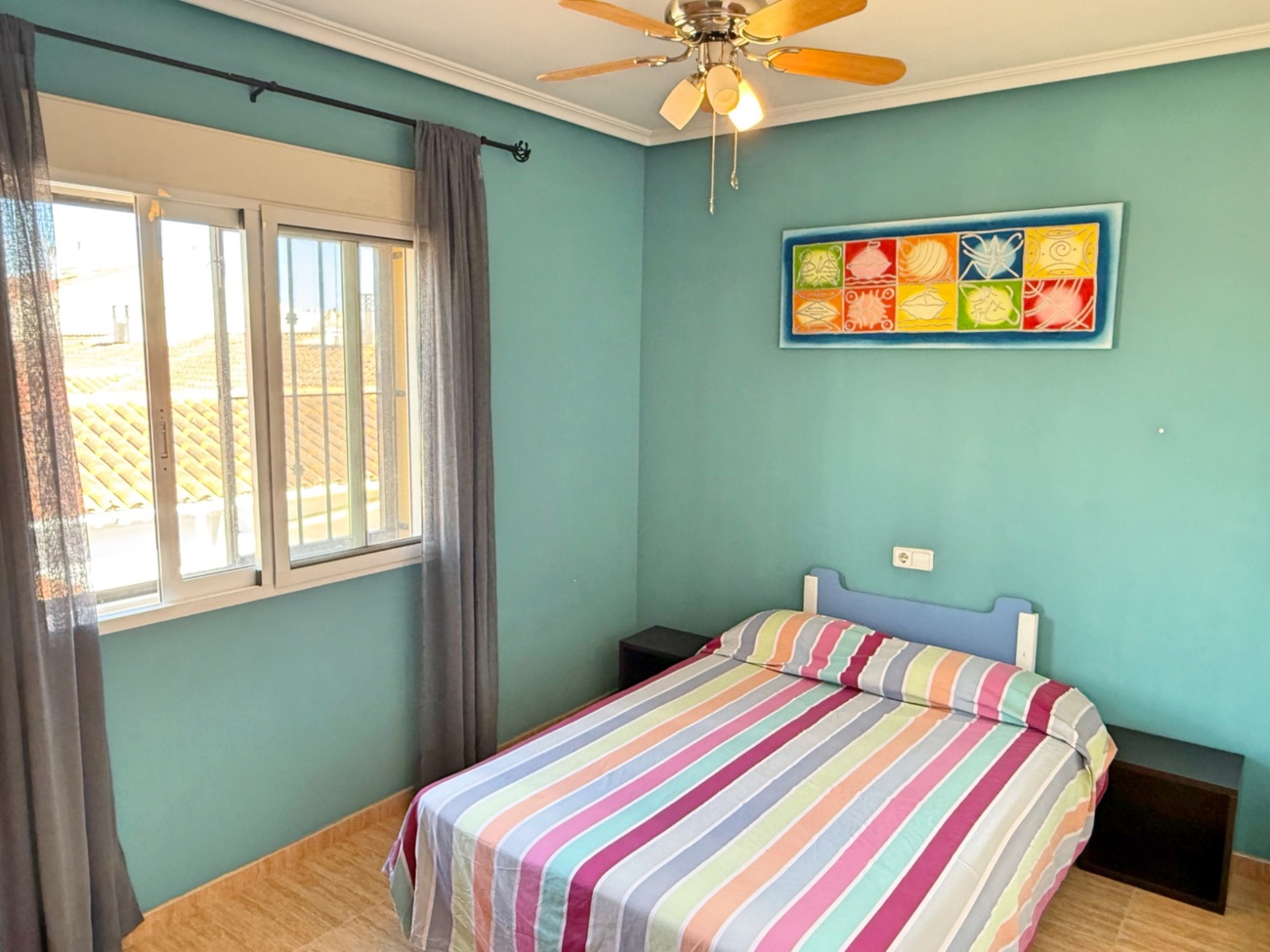 Master bedroom in terraced for sale in Santiago de la Ribera