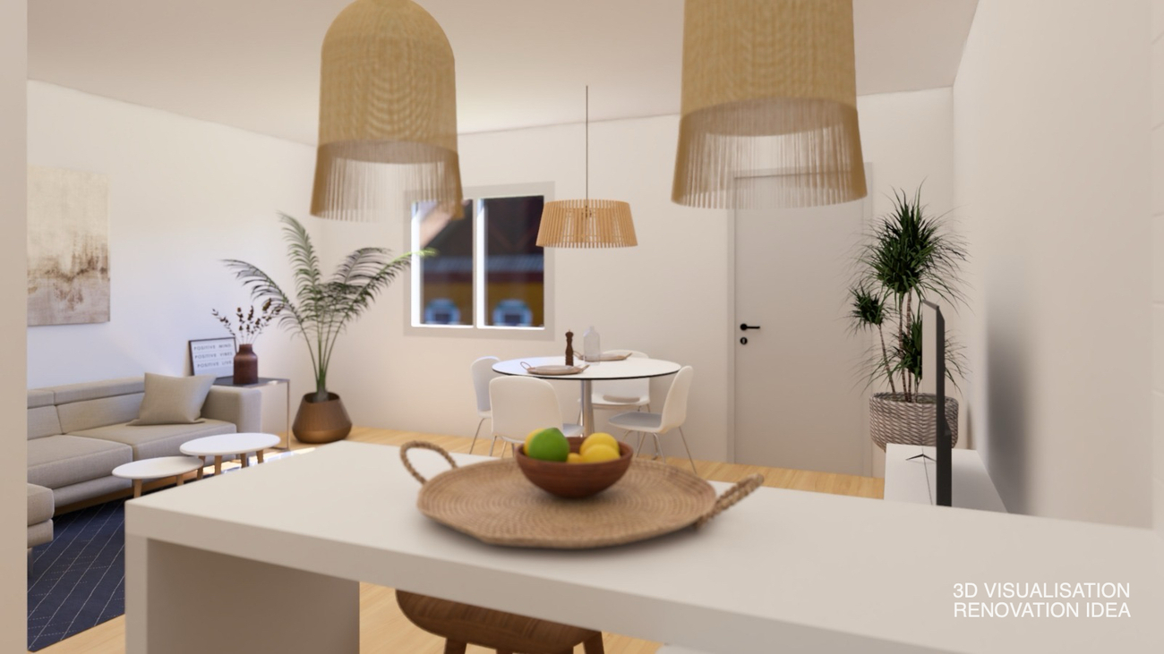 Dining area in terraced for sale in Los Alcazares
