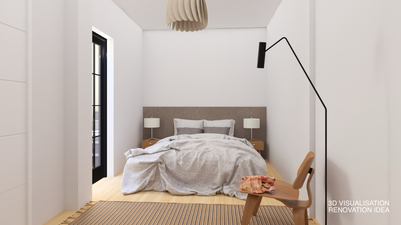 Master bedroom in terraced for sale in Los Alcazares