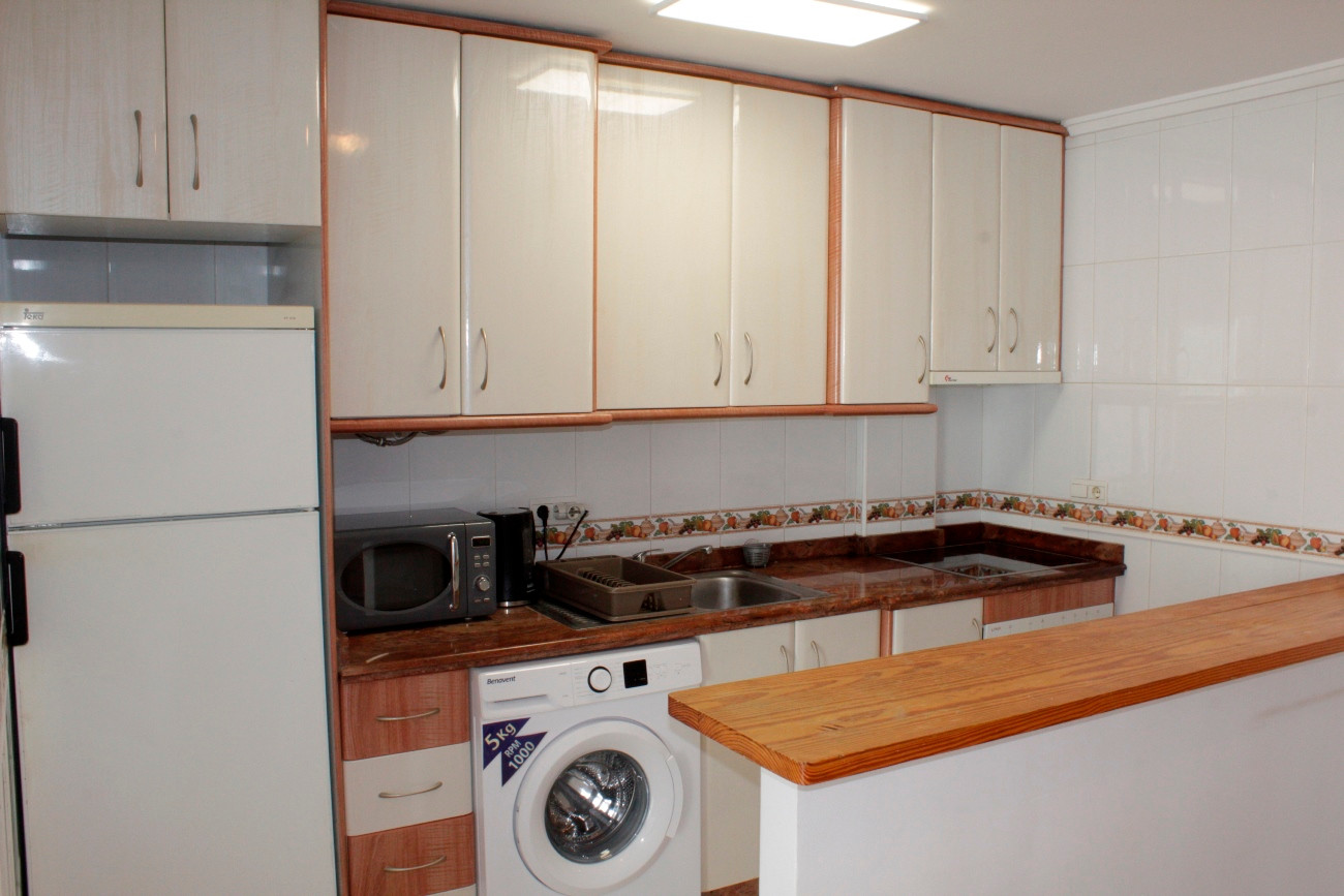 Pool area in penthouse for sale in Villamartin