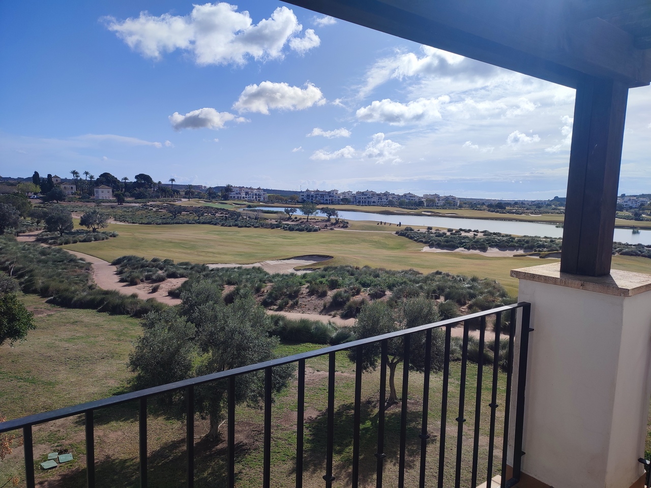 Terrace in apartment for sale in Hacienda Riquelme Golf Resort