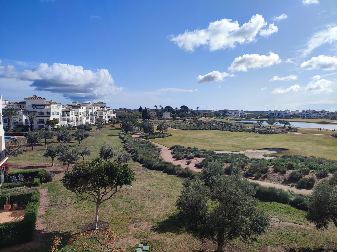 Pool area in apartment for sale in Hacienda Riquelme Golf Resort